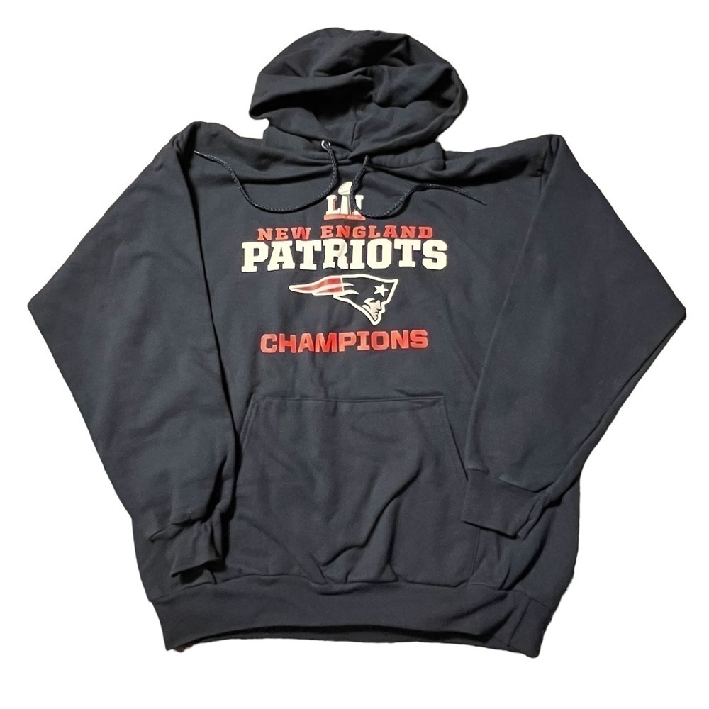 New England Patriots Hoodie Navy Size Large